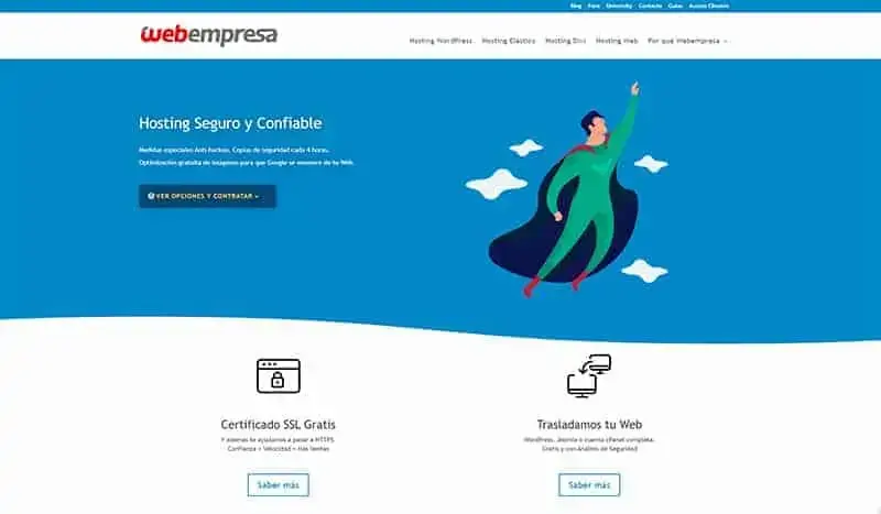 Comprar hosting en Webempresa