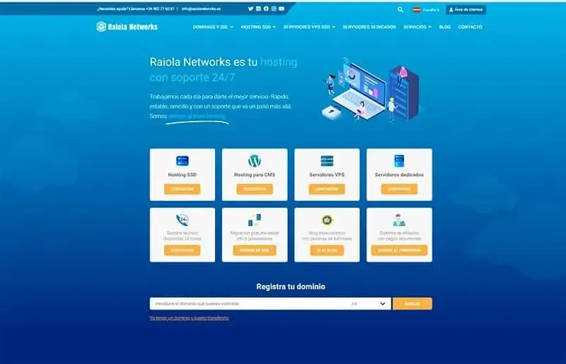 Comprar hosting en Raiola Networks