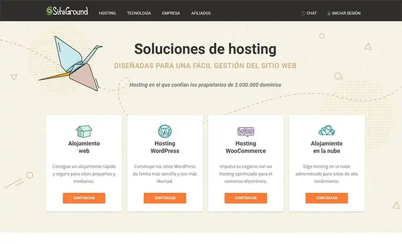 Comprar hosting en SiteGround