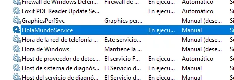 Instalación servicio NET