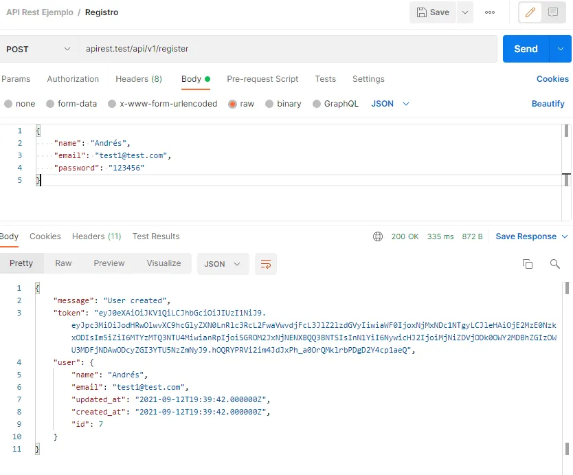 Laravel API REST paso 10