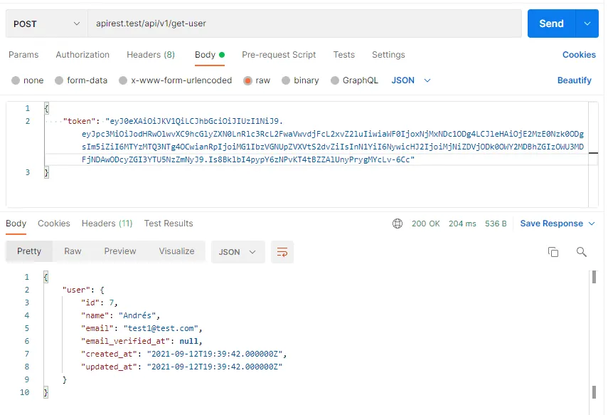 Laravel API REST paso 13