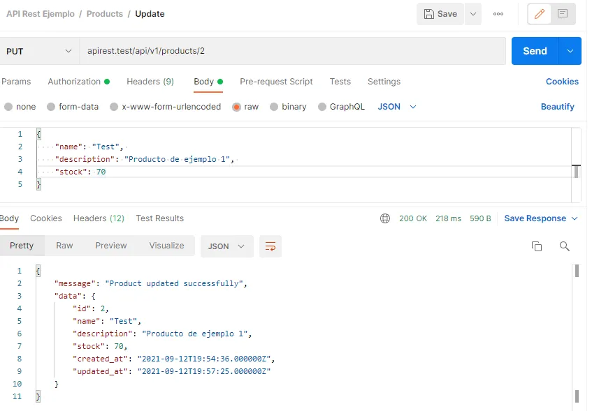 Laravel API REST paso 17