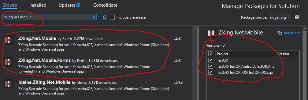 Instalación de paquetes necesarios