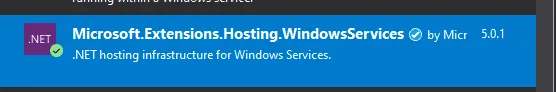 Servicio paquete Nuget