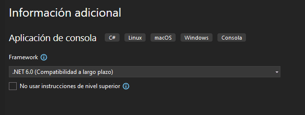 Seleccionar plataforma de destino