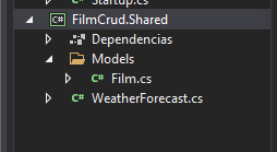 Crear la clase Film en Visual Studio