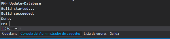 Aplicar la migración a la base de datos