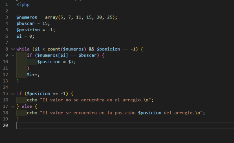 Bucle while en PHP